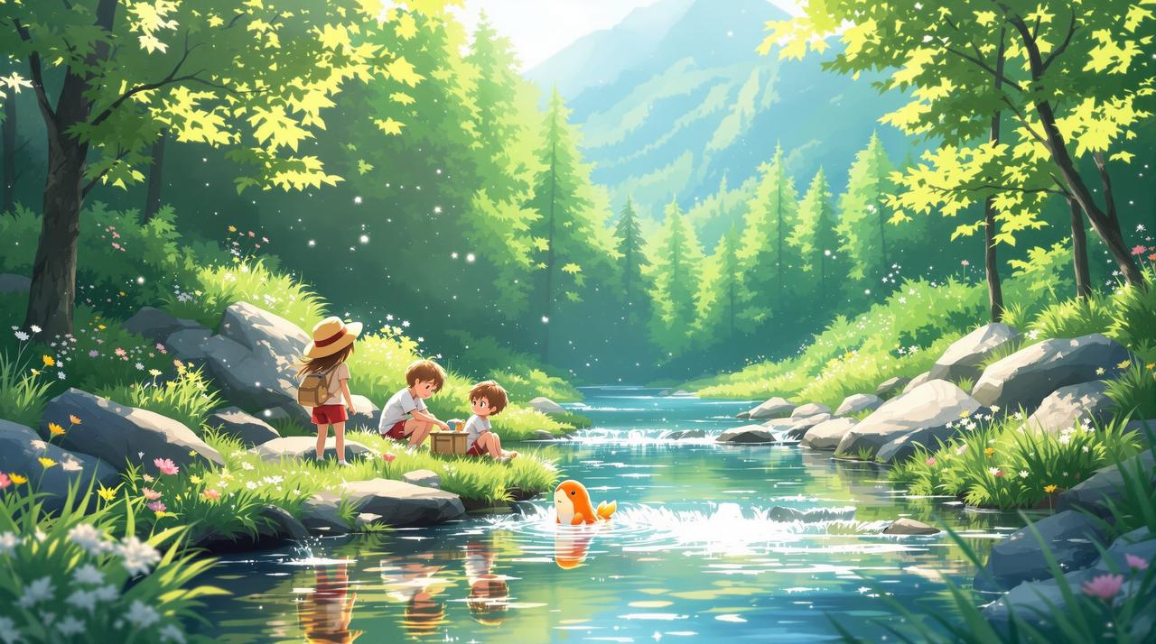百灵短剧夏日的河童 百灵短剧治愈动画作品《夏日的河童》 - 暖心家庭