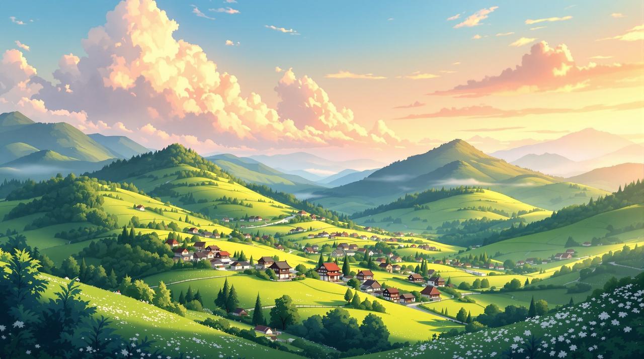 百灵短剧晨露微光 百灵短剧治愈动画作品《晨露微光》 - 乡村生活